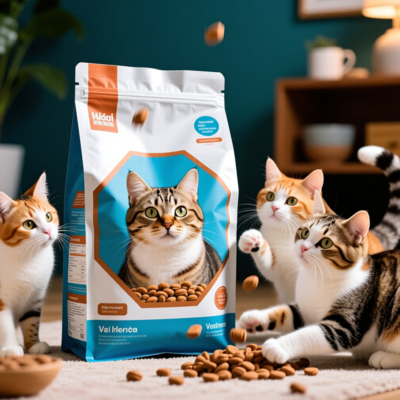 PET/AL/PE Multi-Layer Protective Eight-Side Seal Bag for Cat Food