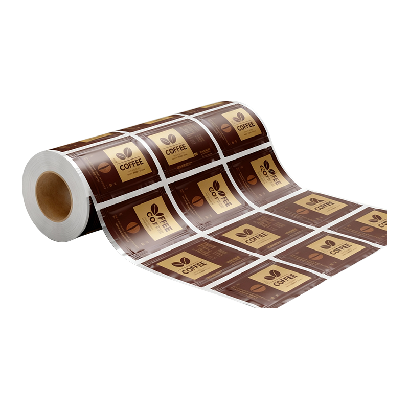 PET/Paper/PE Multi-Layer Composite Easy-Tear Bag Roll Film for Coffee