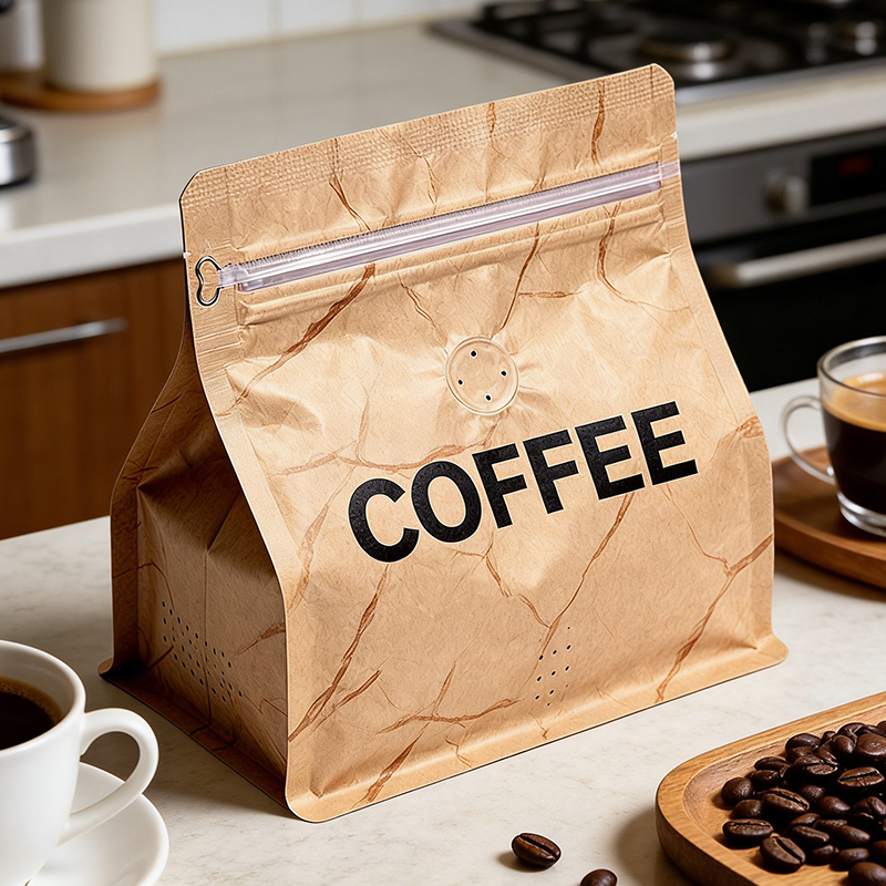 Multi-Layer Kraft Paper-Based Composite Film for Coffee Beans Packaging Bags