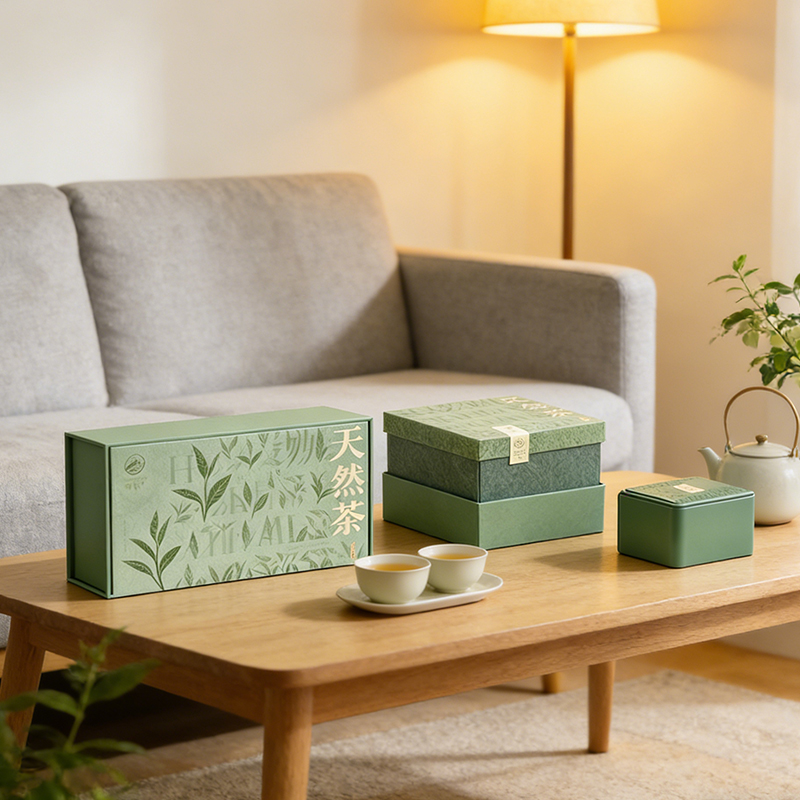 Coated Paper Tea Gift Box