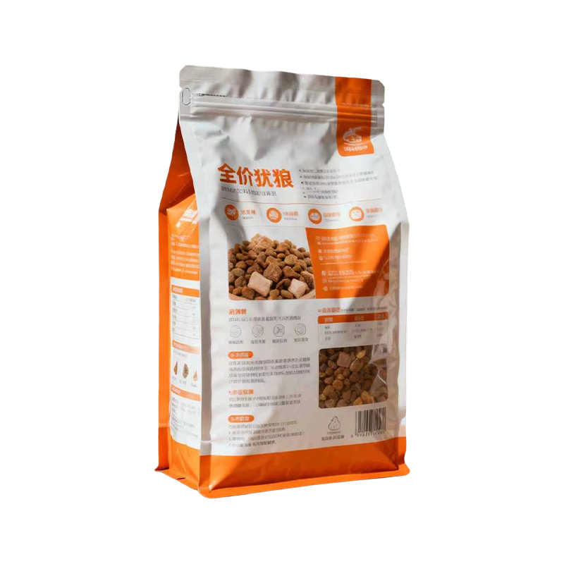 PET/AL/PE Multi-Layer Protective Eight-Side Seal Bag for Dog Food