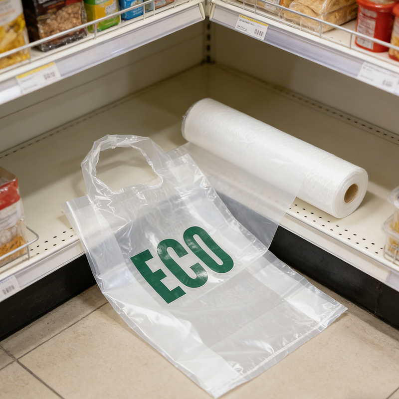 PLA Eco-Friendly Biodegradable Hanging Bag Film